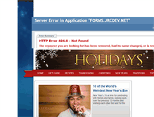Tablet Screenshot of holidays.dailytribune.com